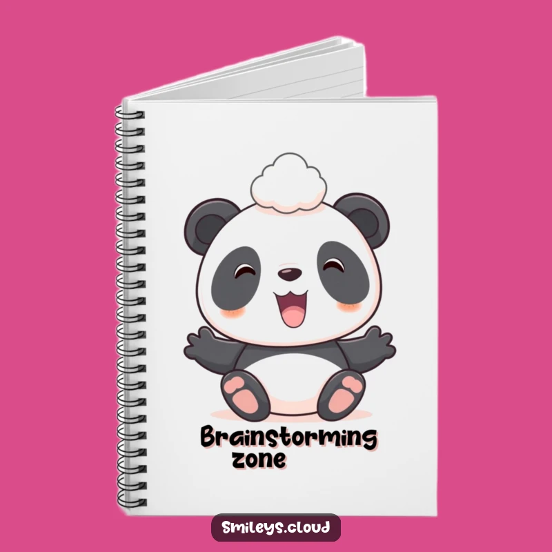 Funny Panda Cloud Notebook - Cute Anime Panda Journal, Perfect Funny Gift for Writers