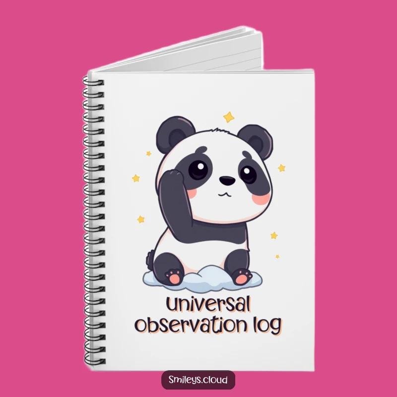 Funny Panda Star Gaze Notebook: Jot Down Cosmic Ideas Funny Gift