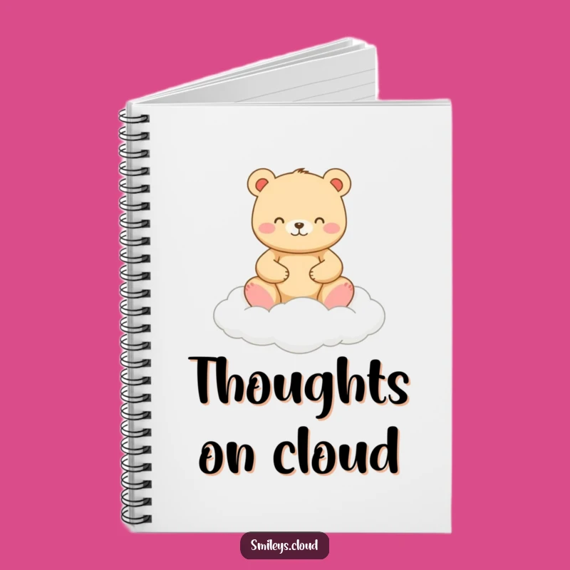 Funny Zen Bear Notebook: Meditating Bear on Cloud, Great Funny Gift