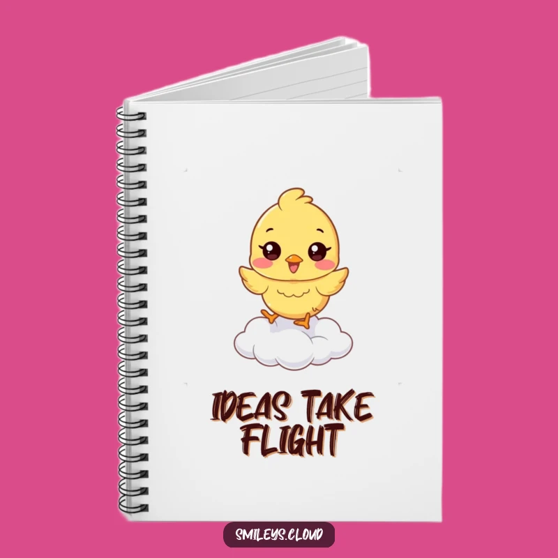 Funny Chick Cloud Hop Notebook: Jot Down Happy Ideas Funny Gift