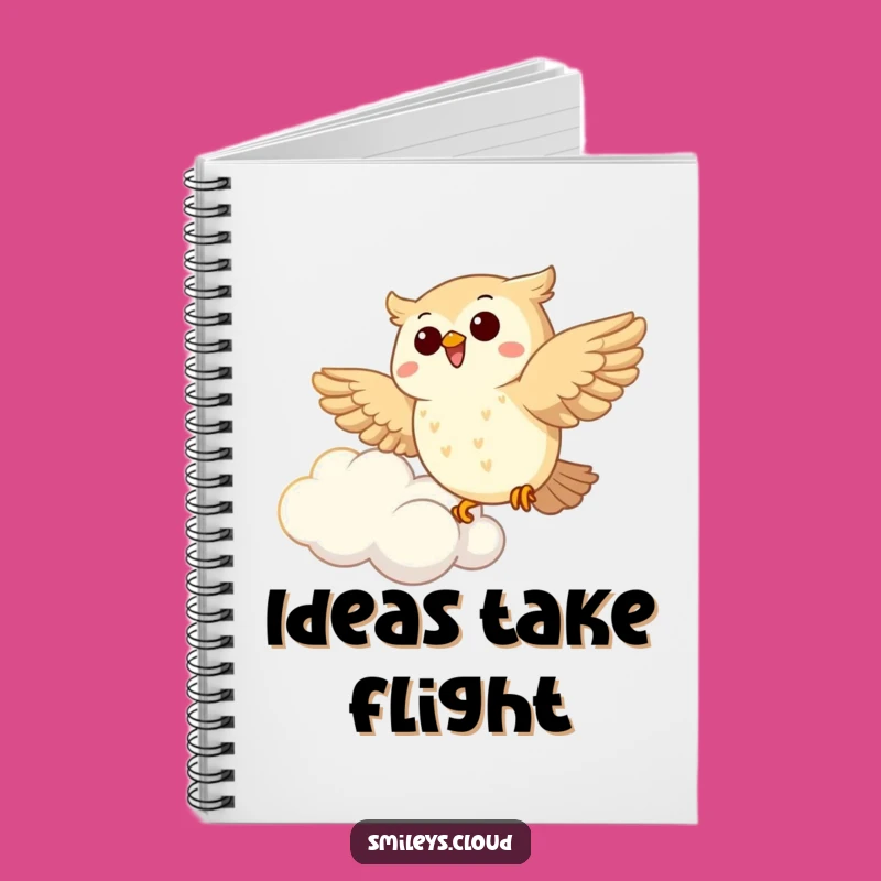 Funny Joyous Owl Soaring Notebook: Jot Down Ideas with Hilarious Flair