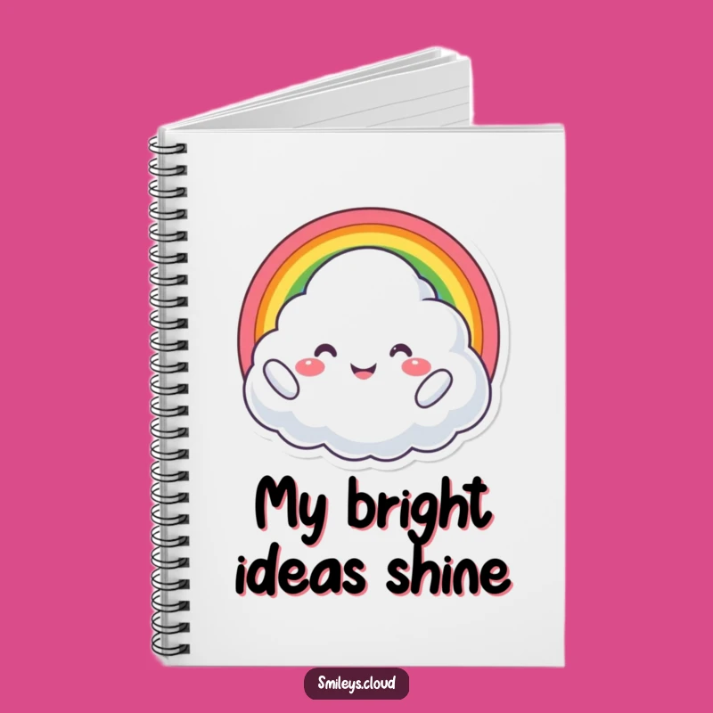Funny Proud Cloud Notebook: Rainbow Joy Journal for Happy Ideas