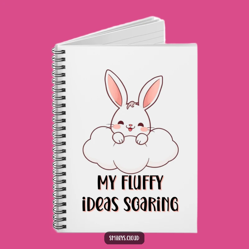 Funny Rabbit Cloud Notebook: Jot Down Your Dreams