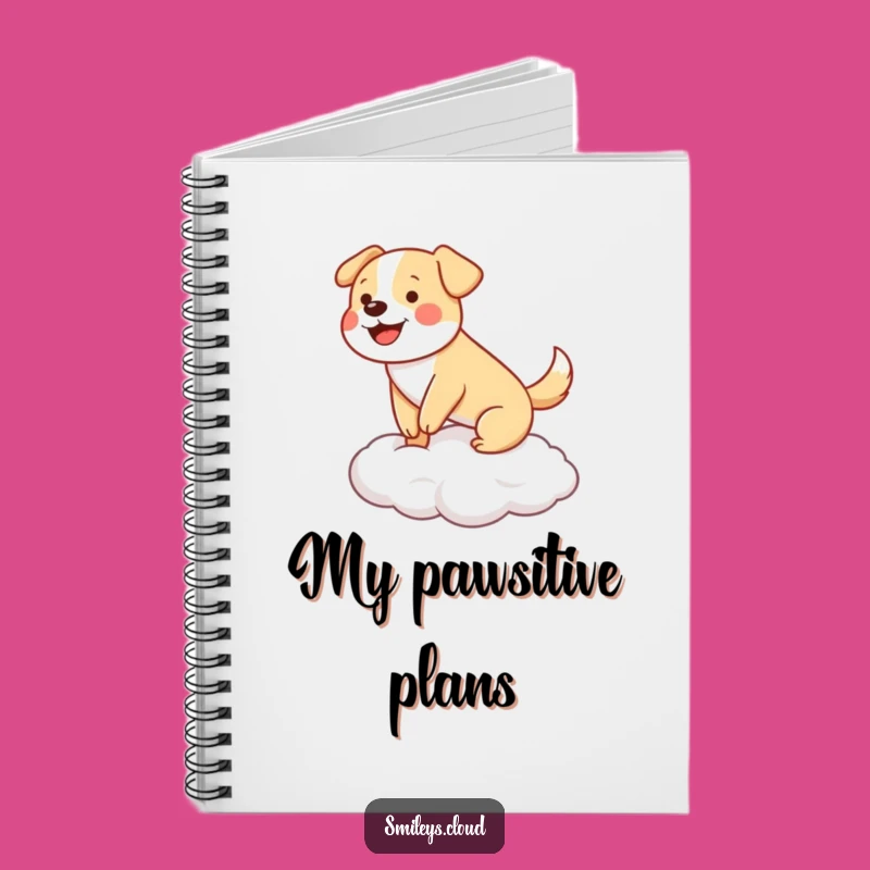 Funny Dog Cloud Balance Notebook: Jot Down Happy Thoughts