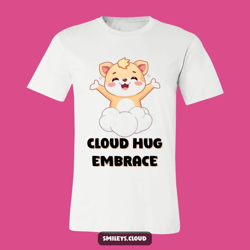 Funny Floating Animal T-Shirt: Happy Cloud Bliss, Adorable Gift Tee