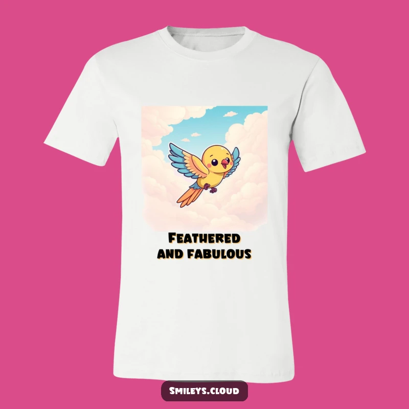Funny Parrot Cloud Rider T-Shirt - Hilarious and Breezy Gift for Bird Fans