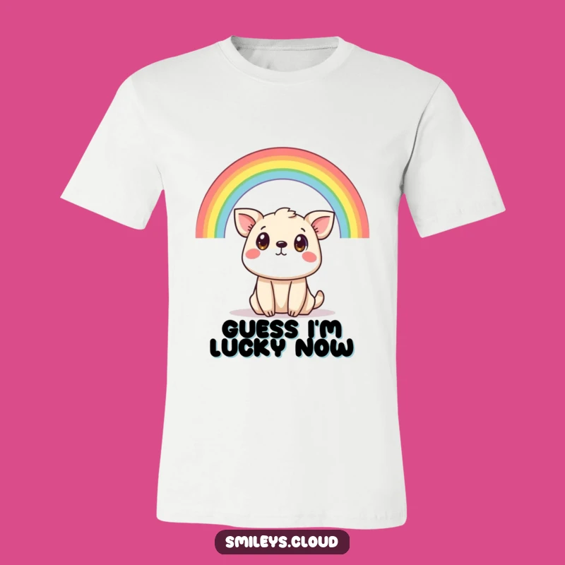 Funny Surprised Animal Tee - Wear Your Amazement with This Whimsical Rainbow Shirt