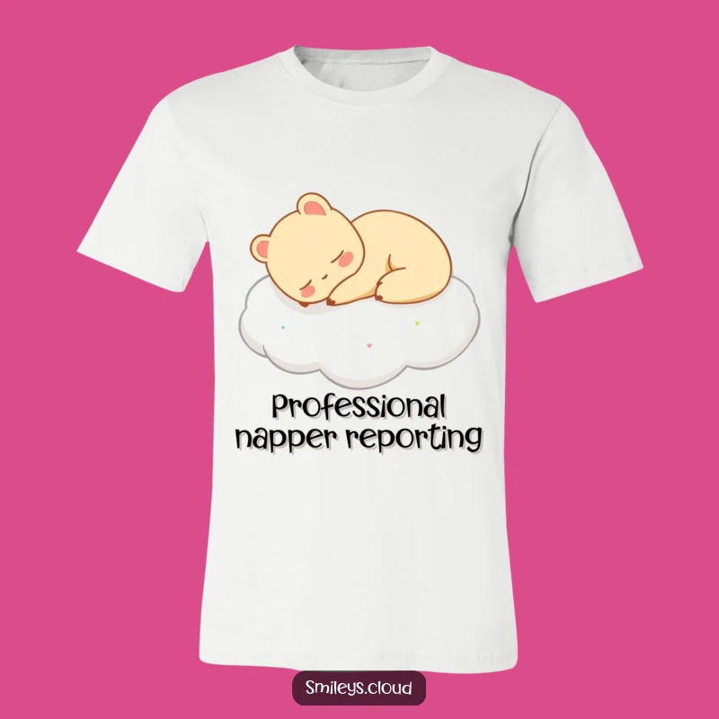 Funny Content Animal Cloud Tee - Wear Your Relaxation Mode Proudly!
