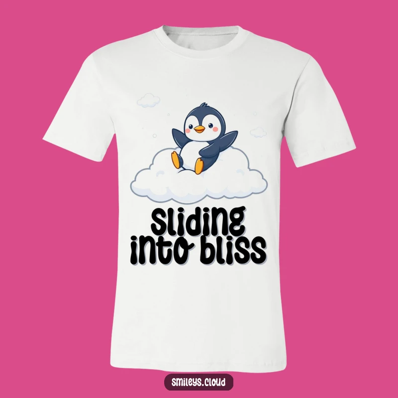 Funny Peppy Penguin Cloud T-Shirt - Wear Your Playfulness Everywhere!