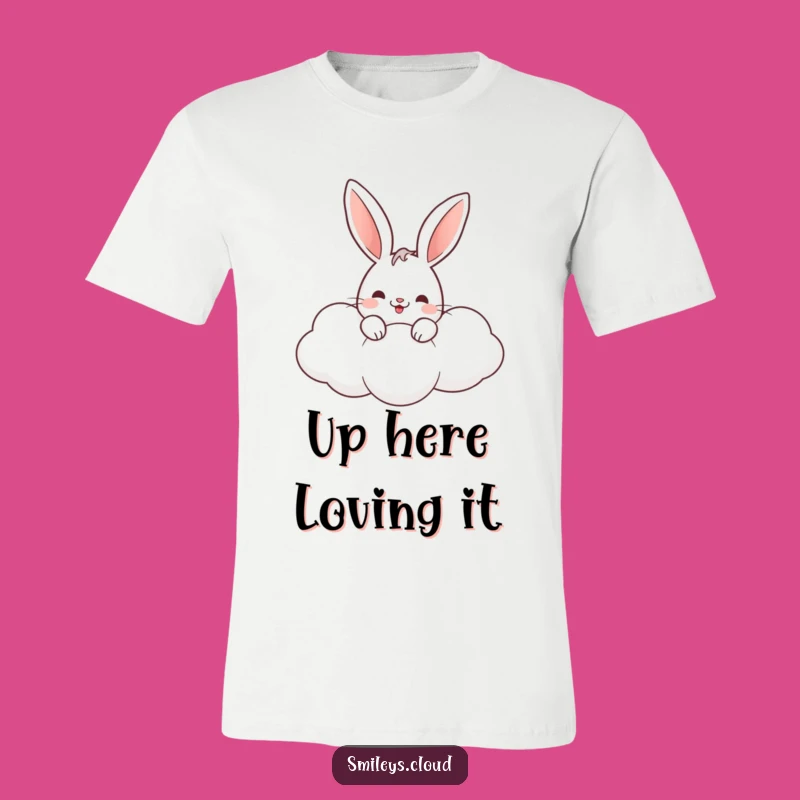 Funny Rabbit Cloud Tee: Adorable Style for Everyday Fun