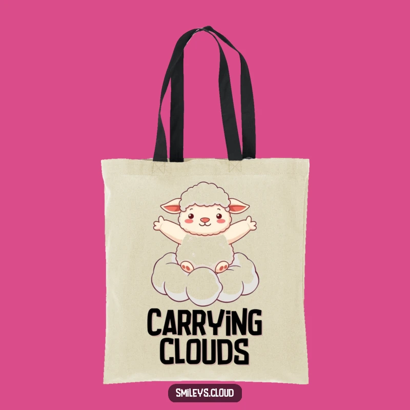 Funny Sheep Cloud Tote Bag: Carry Your Dreams and Essentials