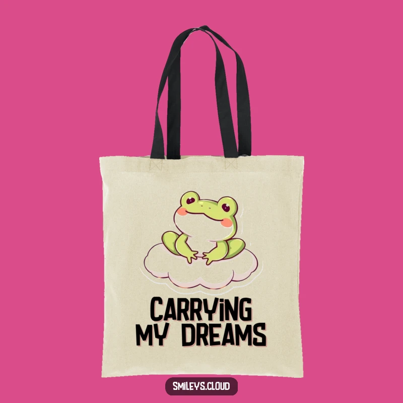 Funny Frog Cloud Tote Bag - Hilarious and Practical Gift for Frog Lovers
