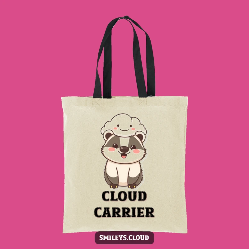Funny Cheerful Badger Tote Bag - Carry Your Happiness Everywhere
