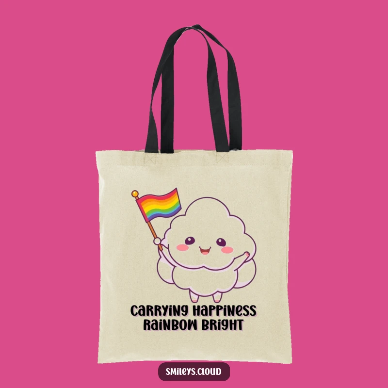 Funny Cloud Critter Pride Tote Bag: Carry Your Message