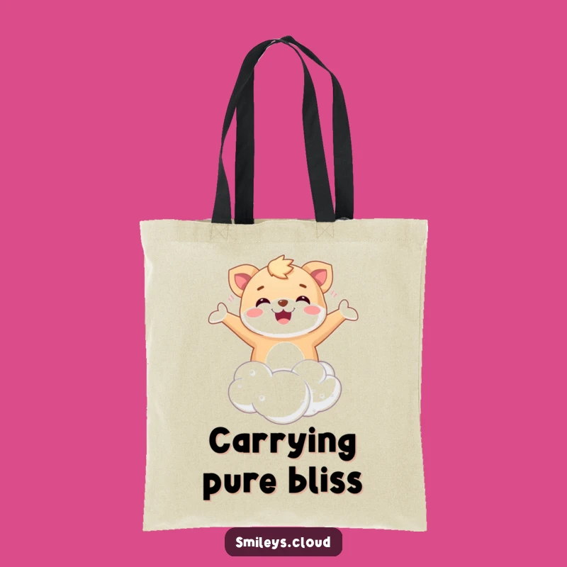 Funny Floating Animal Tote Bag: Happy Cloud Joy, Practical & Blissful Gift
