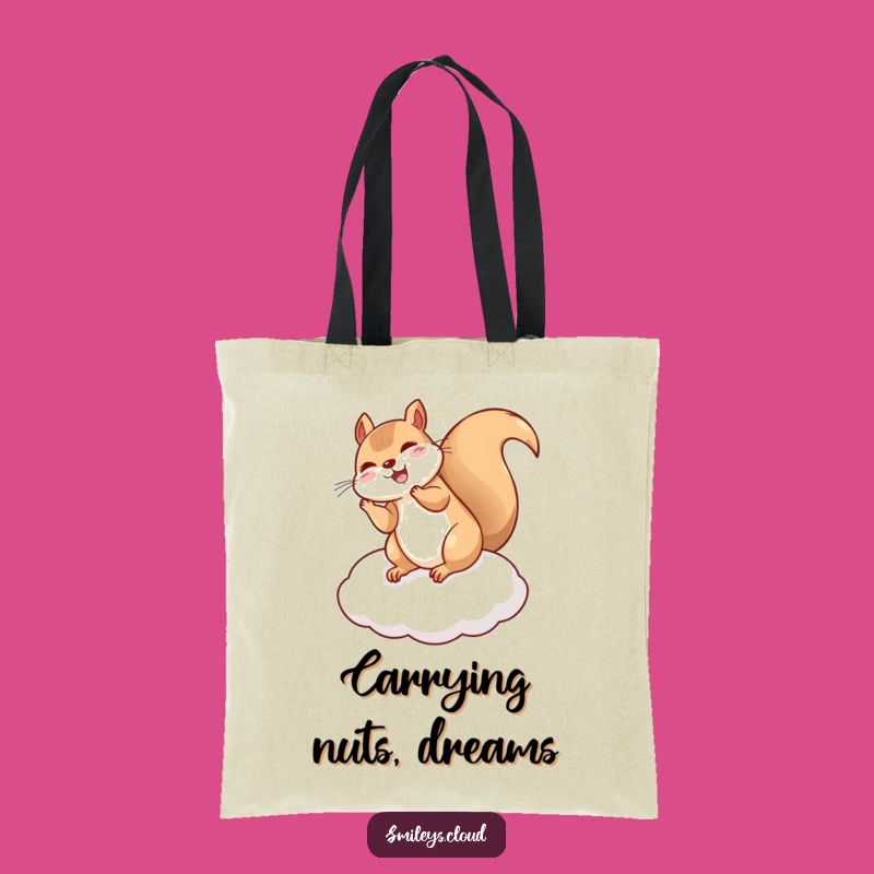 Funny Giggling Squirrel Flip Tote Bag - Durable Whimsical Accessory Gift