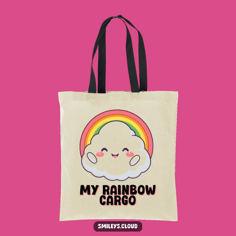 Funny Proud Cloud Tote Bag: Carry Your Rainbow of Joy Accessory