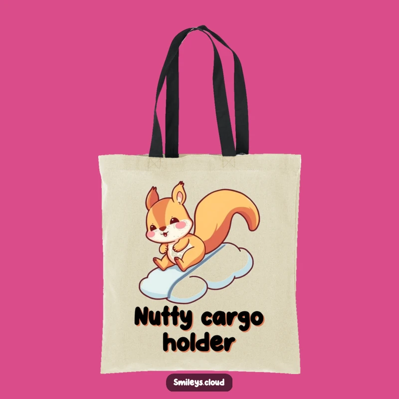 Funny Squirrel Cloud Slide Tote Bag: Carry Your Fun Hilarious Funny Gift
