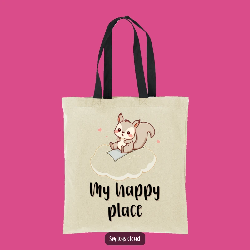Funny Squirrel Cloud Slide Tote Bag: Carry Your Fun, Perfect Accessory Gift