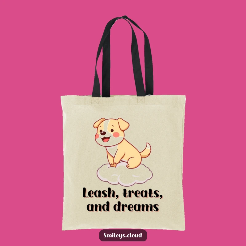 Funny Dog Cloud Balance Tote Bag: Carry Your Happy Paws