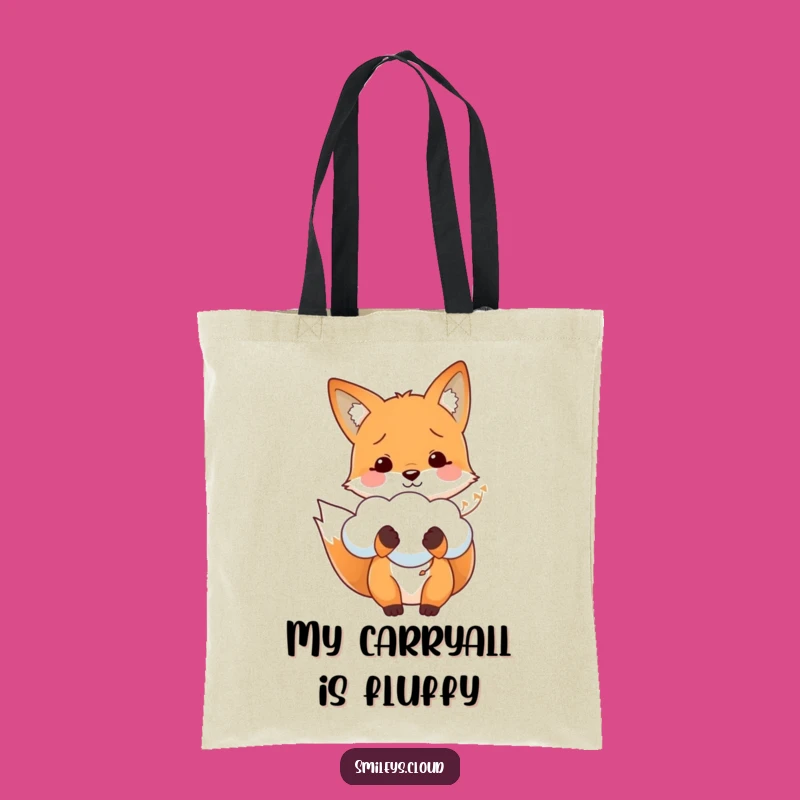 Funny Fox Cloud Balloon Tote Bag - Carry Joyful Style Gift